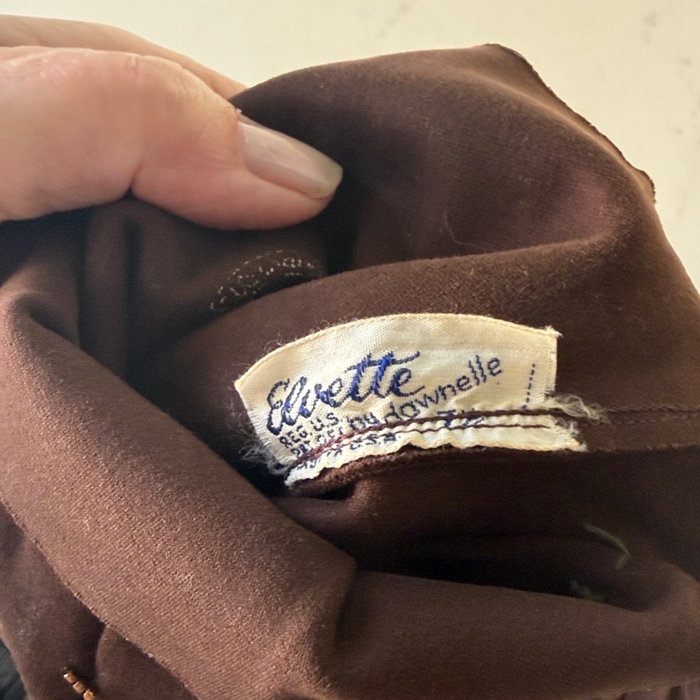 Vintage Elvette by dawnelle Brown Long gloves - Picture 3 of 8